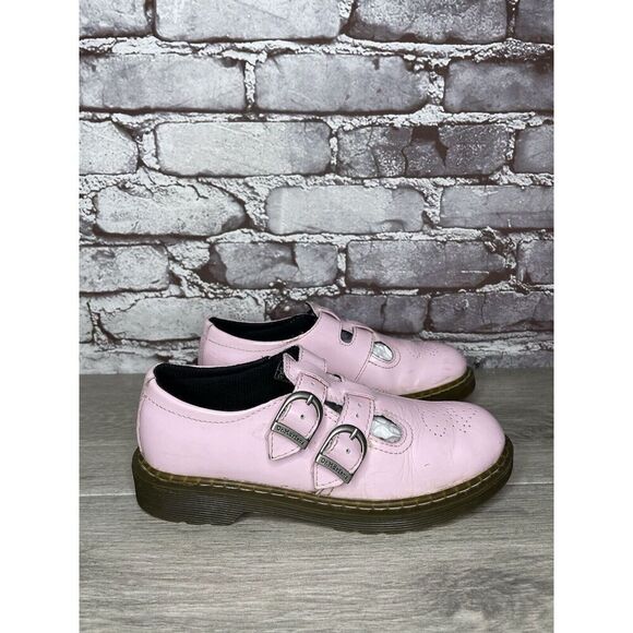 Dr. Martens 8065 J Pink Patent Leather Mary Jane Strap Shoes Women Sz 34EU/3M US - Picture 4 of 16